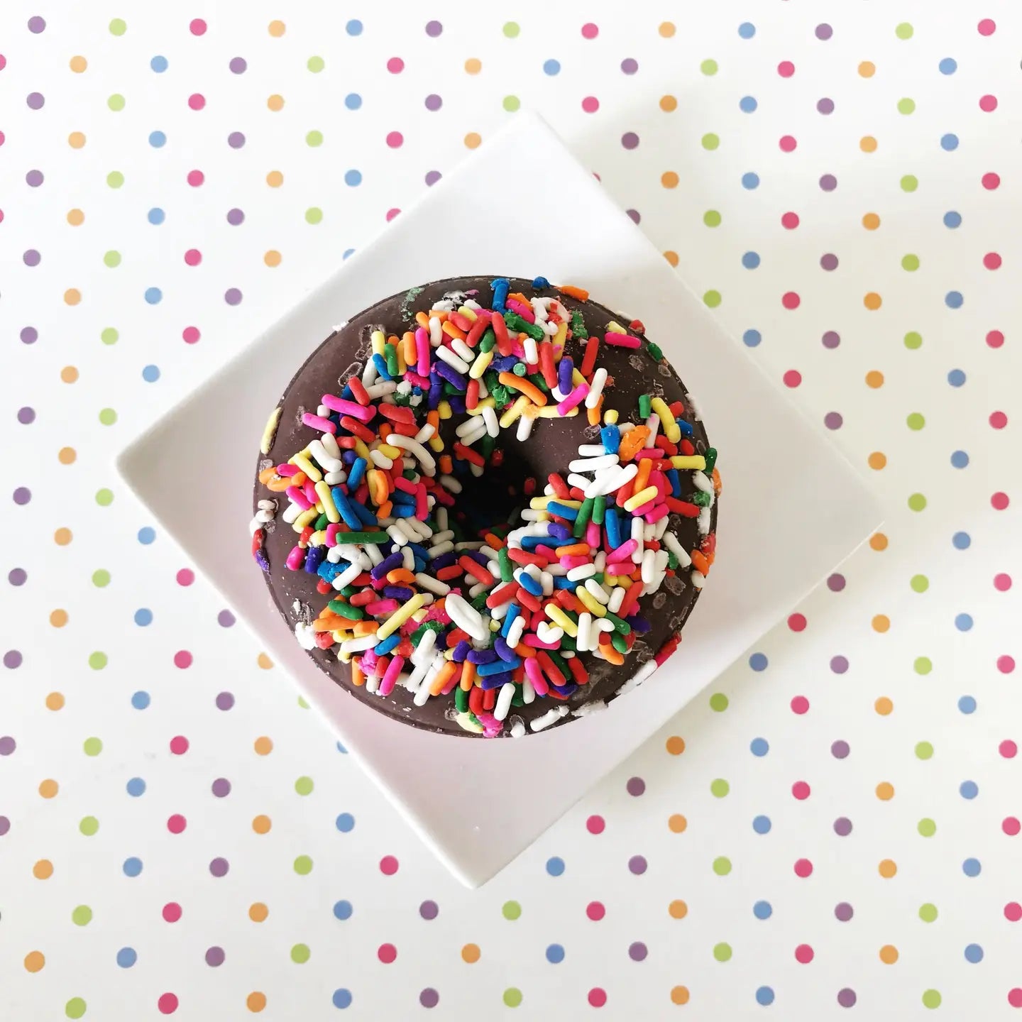 Chocolate Strawberry Bath Doughnuts