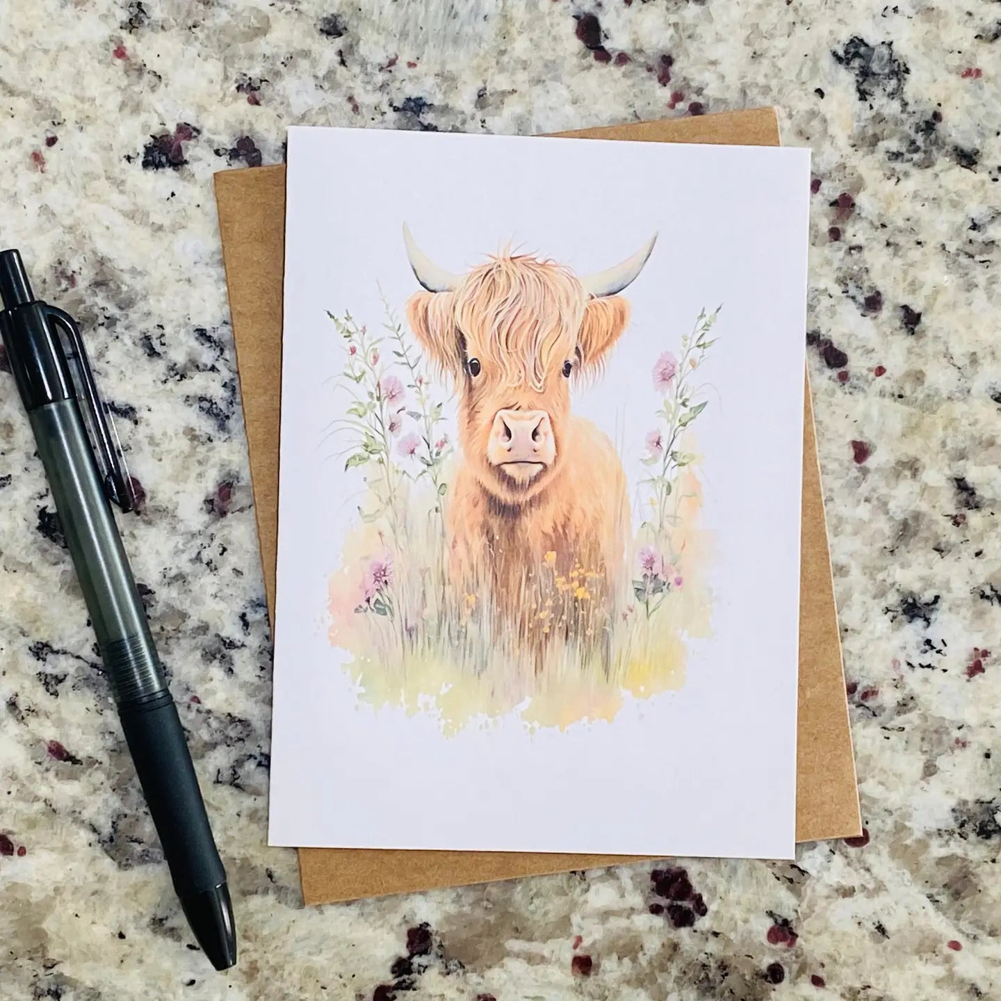 Assorted Highland Cow Note Cards