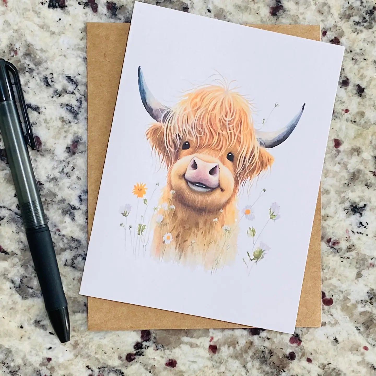 Assorted Highland Cow Note Cards