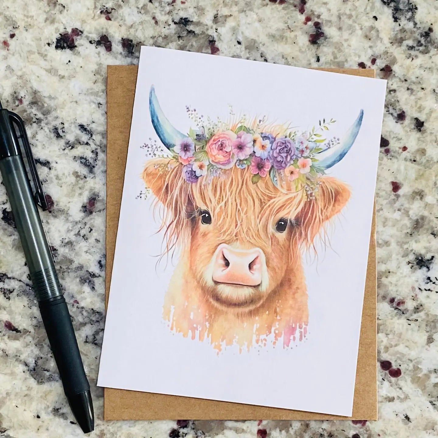 Assorted Highland Cow Note Cards