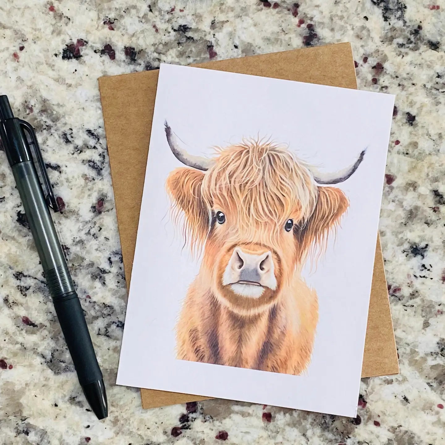 Assorted Highland Cow Note Cards