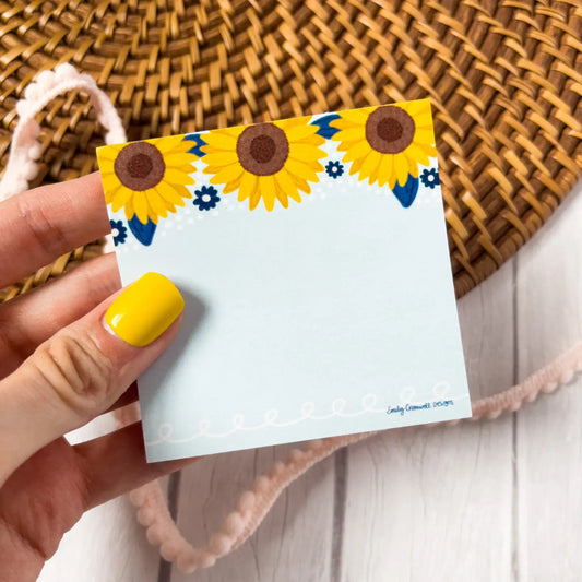 Sunflower Sticky Notes