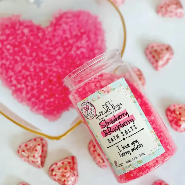 Strawberry and Raspberry Bath Salts