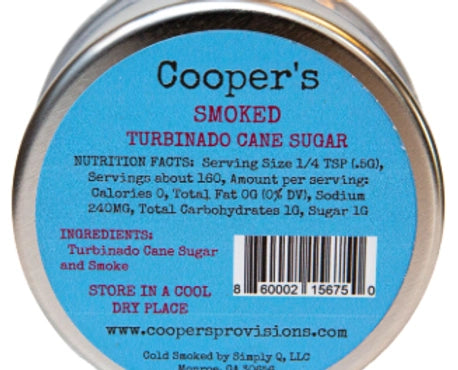 Smoked Turbinado Sugar Tin