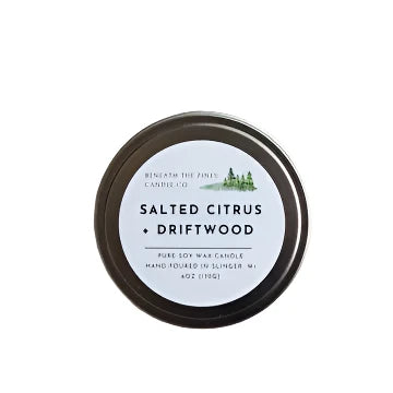 Salted Citrus & Driftwood Candle